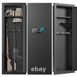 HIRAM In Wall Rifle Safe 53 Tall Wall Safe 3 Rifle Capacity Biometric Gun safe