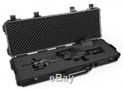Hard Case Gun Padded Box Long Rifle Storage Tactical Double Field Locker Scoped