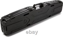 Hard Case Gun Rifle Firearm Weapon Padded Interior Carrying Storage Black Single