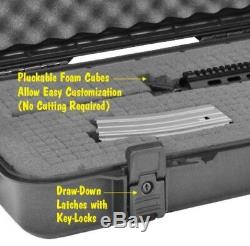 Hard Waterproof Carry Case for Rifle Scope Tactical Gun Storage Foam Air Travel