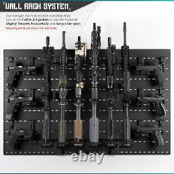 Heavy-Duty Gun Wall Rack Holds 6 Rifles & 6 Pistols Tactical Storage