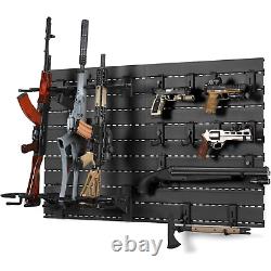 Heavy-Duty Gun Wall Rack Holds 6 Rifles & 6 Pistols Tactical Storage