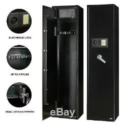 Heavy Duty Steel Rifle Gun Cabinet Safe Storage Firearm Electronic Digital Lock