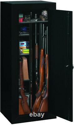 Heavy Duty Steel Rifle Gun Cabinet Safe Storage for Firearms Lock & Key