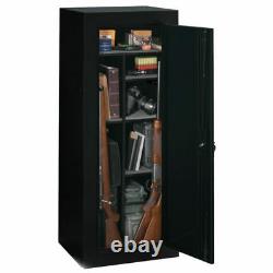 Heavy Duty Steel Rifle Gun Cabinet Safe Storage for Firearms Lock & Key