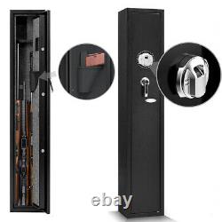 Heavy Duty Steel Rifle Gun Safe Cabinet Storage SecurityFirearm Biometric Lock