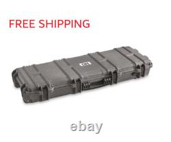 Heavy Duty Tactical Hard Rifle Case Wheeled Custom Padding Lockable Gun Storage