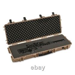 Heavy Duty Tactical Hard Rifle Case Wheeled Custom Padding Lockable Gun Storage