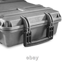 Heavy Duty Tactical Hard Rifle Case Wheeled Custom Padding Lockable Gun Storage