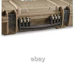 Heavy Duty Tactical Hard Rifle Case Wheeled Custom Padding Lockable Gun Storage
