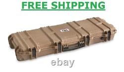 Heavy Duty Tactical Hard Rifle Case Wheeled Custom Padding Lockable Gun Storage