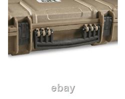 Heavy-Duty Tactical Padded Wheeled Hard Rifle Case Gun Storage with Custom Padding