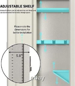 Hidden Gun Safe In Wall Long Gun Safe, 53 Wall Safe Gun Safe Removable Shelf