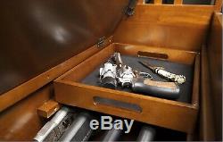 Hidden Gun Storage Ottoman Bench Rifle Shotgun Firearm Concealment Cabinet Rackk