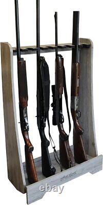 Hold 8 RIFLE Rack Gun Firearm Display Portable Shotgun Stand Storage