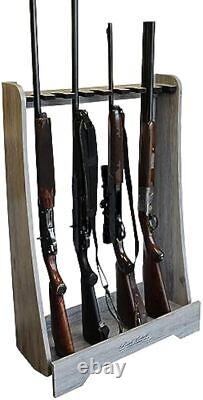 Hold 8 RIFLE Rack Gun Firearm Display Portable Shotgun Stand Storage