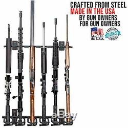 Hold Up Displays Gun Rack and Rifle Storage Holds 6 Winchester Remington Ruge
