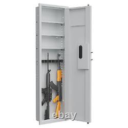 In-Wall Digital Safe for Rifles Hidden Wall Storage Panel Adjustable