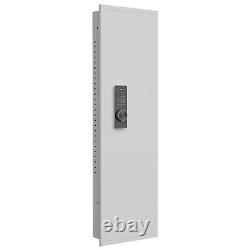 In-Wall Digital Safe for Rifles Hidden Wall Storage Panel Adjustable