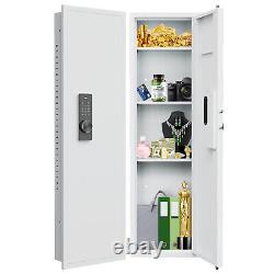 In-Wall Digital Safe for Rifles Hidden Wall Storage Panel Adjustable