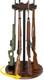 Indoor 12 Guns Rack Rotating Gun Rifle Rack Stand Heavy Solid Wood Gun Storage