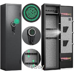 Kavey 3-5 Biometric Gun Safe, Rifle Gun Safe with Adjustable Gun Slots