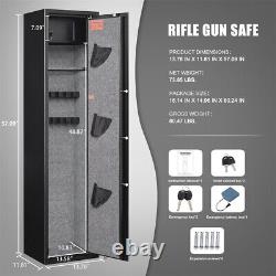 Kavey Gun Safes Quick Access 5Gun Cabinet with Silent Mode and LCD Screen Keypad
