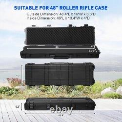 Koreyosh 48 Hard Rifle Case Gun Storage withWheels Waterproof Tactical Hunting