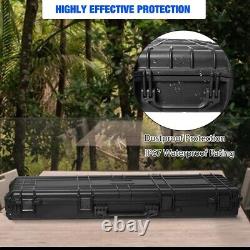 Koreyosh 48 Hard Rifle Case Gun Storage withWheels Waterproof Tactical Hunting