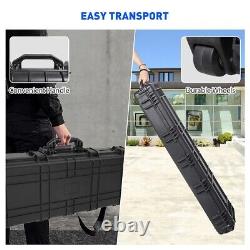 Koreyosh 48 Hard Rifle Case Gun Storage withWheels Waterproof Tactical Hunting