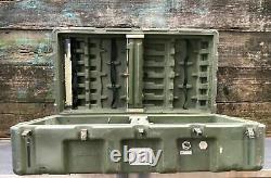 -LOT of 4- Pelican Hardigg Military Shipping Storage 12 Rifle Gun Rack Hard Case