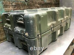 -LOT of 4- Pelican Hardigg Military Shipping Storage 12 Rifle Gun Rack Hard Case