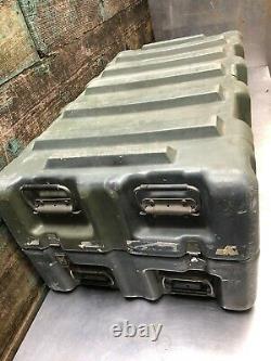 -LOT of 4- Pelican Hardigg Military Shipping Storage 12 Rifle Gun Rack Hard Case