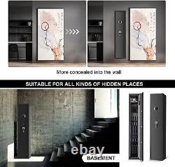 Large 5 Gun Rifle Wall Storage Safe Cabinet Security Digital Lock Quick Access