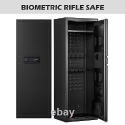 Large 6-18 Pistol and Rifle Safe Biometric Storage Cabinet f Guns Scopes Rifle