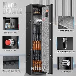 Large 6 Gun Rifle Wall Storage Safe Cabinet Security Digital Lock Quick Access