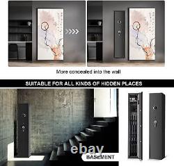 Large 6 Gun Rifle Wall Storage Safe Cabinet Security Digital Lock Quick Access