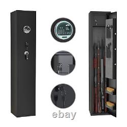 Large Biometric Rifle Safe Quick Access 5 Gun Rifle Safe Gun Storage Cabinets