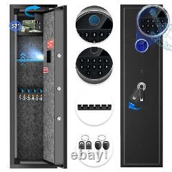 Large Biometric Rifle Safe Quick Access 6 Long Gun Rifle Safe Storage Cabinet