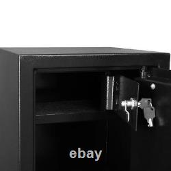 Large Electronic 5 Rifle Gun Safe Firearms Shotgun Storage Cabinet With Lock Box