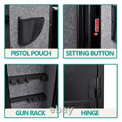Large Gun Safe 3-5 Gun Rifle Safe Gun Storage Cabinets Pistol Pocket Keypad Lock