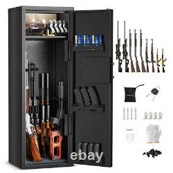 Large Long Gun 9 Rifle Safe Storage Metal Cabinet Quick Access Removable Shelf