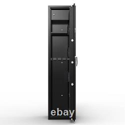 Large Rifle Gun Safe Quick Access 5 Gun Storage with Biometric Fingerprint Lock