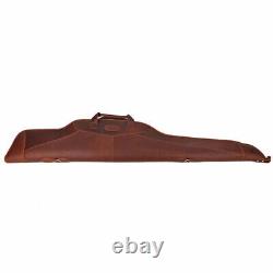 Leather Rifle Carrying Scope Case Soft Gun Slip Storage Sling Bag-Clearance