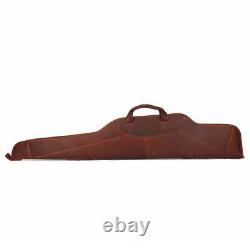 Leather Rifle Case Scope Carry Soft Lined Gun Slip Storage Pad Sling Bag