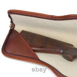 Leather Rifle Case Scope Carry Soft Lined Gun Slip Storage Pad Sling Bag