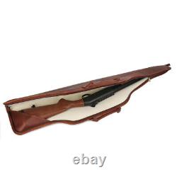 Leather Rifle Case Scope Carry Soft Lined Gun Slip Storage Pad Sling Bag