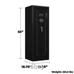 Locking Fireproof 18 Gun Rifle Storage Safe Cabinet with Electronic Lock