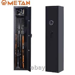 METAN Large Rifle Safe Quick Access 5-Gun Storage Cabinet with Pistol Lock Box