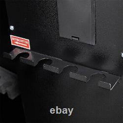 Metal Biometrict Fingerprint Gun Safe Cabinet Storage 4-Rifle Long Black